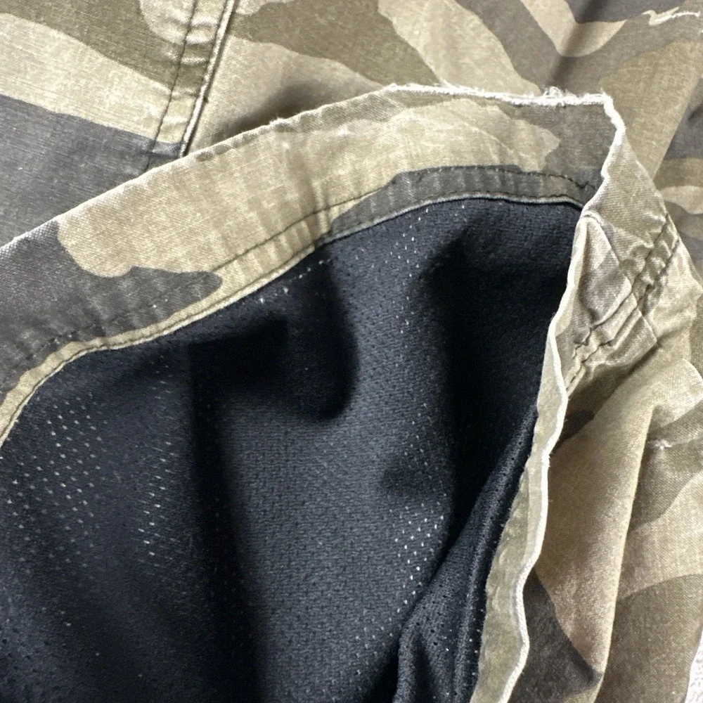 Boys Camo Cargo Convertible Pants 18 Y2K Utility Zip Off Grunge Old Navy Lined